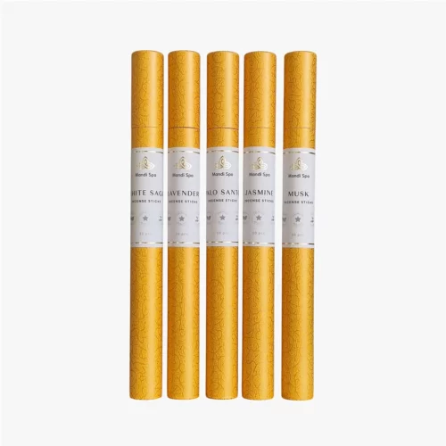 Zestaw kadzidełek patyczkowych White Sage, Lavender, Palo Santo, Jasmine, Musk - Mandi Spa
